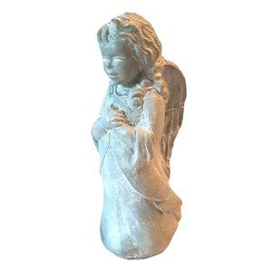 Angel Isabel Bloom Signed Dated 2001 Green Soapstone Figurine Statue USA